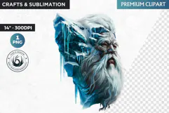 Inuit God clipart PNG, Arctic mythology, inuit deity Product Image 1