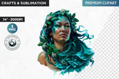 Inuit Goddess clipart PNG, Arctic mythology, inuit deity Product Image 1