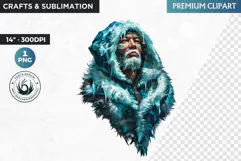Inuit God clipart PNG, Arctic mythology, inuit deity Product Image 1
