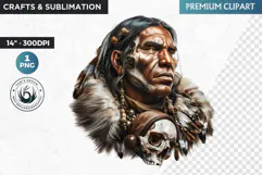 Inuit God clipart PNG, Arctic mythology, inuit deity Product Image 1