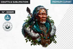 Inuit God clipart PNG, Arctic mythology, inuit deity Product Image 1