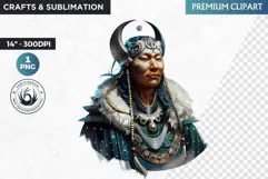 Inuit God clipart PNG, Arctic mythology, inuit deity Product Image 1
