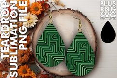 Sparkle Sublimation Drops Teardrop earring Product Image 1