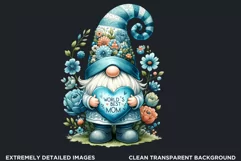 Gnome clipart, Mother's day Clipart, Gnome sublimation PNG Product Image 2