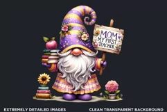 Gnome clipart, Mother's day Clipart, Gnome sublimation PNG Product Image 2