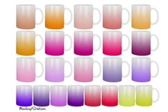 Gradient Mug Sublimation Bundle| Ombre Mug Wrap Sublimation Product Image 3