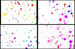 30 Paint Ink Splatter Colourful Splash on White Background Product Image 3