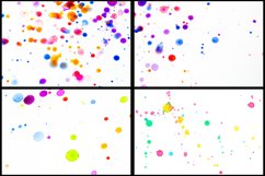 30 Paint Ink Splatter Colourful Splash on White Background Product Image 4