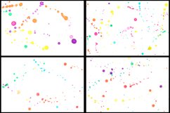 30 Paint Ink Splatter Colourful Splash on White Background Product Image 6