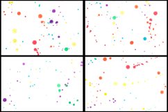 30 Paint Ink Splatter Colourful Splash on White Background Product Image 8