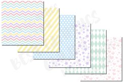 30 Pastel Rainbow Colors Digital Papers, Light Colors Papers Product Image 4