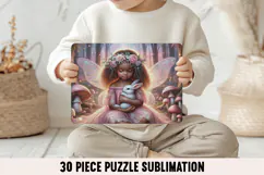 Fairy Girl Puzzle Sublimation PNG Product Image 1