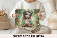 Cottagecore Fairy Puzzle Sublimation PNG Product Image 1