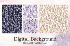 Flower Pattern Background Wallpaper Digital Paper_30 Product Image 1