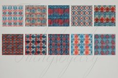 30 Seamless Vintage Red and Blue 4th July Damask Papers Product Image 10