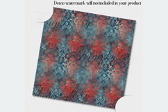 30 Seamless Vintage Red and Blue 4th July Damask Papers Product Image 3