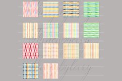 30 Seamless Watercolor Striped Gingham Seersucker Background Product Image 10