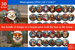 Winter house wind spinner Stained glass Winter wind spinner Product Image 2