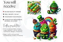 St Patrick&#039;s Day Desserts Clipart Set, Saint patrick PNG sub Product Image 2