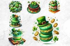 St Patrick&#039;s Day Desserts Clipart Set, Saint patrick PNG sub Product Image 7
