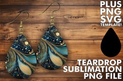 Shimmering Gold and Glitter Teardrop Jewelry Product Image 1