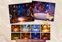 Tiny Dragons &amp; Their Cozy Habitats cliparts backgrounds Product Image 11