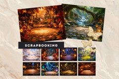 Tiny Dragons &amp; Their Cozy Habitats cliparts backgrounds Product Image 13