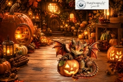 Tiny Dragons &amp; Their Cozy Habitats cliparts backgrounds Product Image 14
