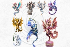Tiny Dragons &amp; Their Cozy Habitats cliparts backgrounds Product Image 5