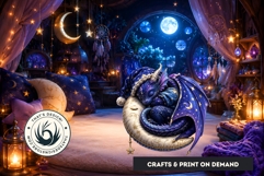 Tiny Dragons &amp; Their Cozy Habitats cliparts backgrounds Product Image 7
