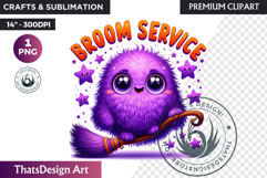 Vibrant Halloween monster clipart PNG, kids halloween PNG Product Image 1