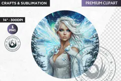 Fairy Clipart PNG for sublimation design, fantasy coaster Product Image 1