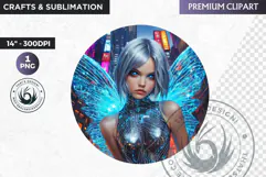 Fairy Clipart PNG for sublimation design, fantasy coaster Product Image 1