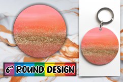 Shimmering Petal Sparkle PNG Sublimation : Keychain, Coaster Product Image 1