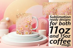 Leopard Bloom Glitter Mug Wrap Product Image 1