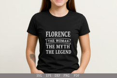 Florence Woman Myth Legend SVG T-Shirt Birthday Gift Product Image 3