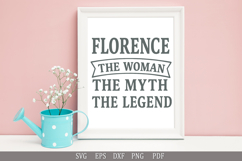 Florence Woman Myth Legend SVG T-Shirt Birthday Gift Product Image 4