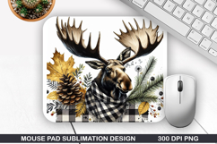 Deer Mouse Pad Sublimation, Animals Mouse Pad PNG Product Image 1