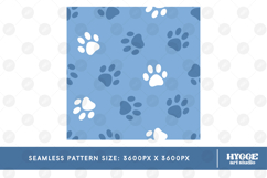 American 4th of July Cat Dog Paw Seamless Pattern PNG Bundle Product Image 11