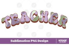 teacher Png Retro school kids Sublimation Product Image 1