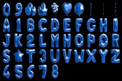 300 COLOR BALLOON ALPHABET TRANSPARENT PNG PHOTOSHOP OVERLAY Product Image 5