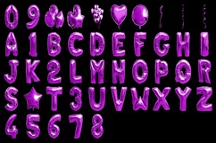 300 COLOR BALLOON ALPHABET TRANSPARENT PNG PHOTOSHOP OVERLAY Product Image 7