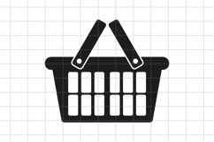 Shopping basket icon. EPS, AI, SVG, PNG. Product Image 1