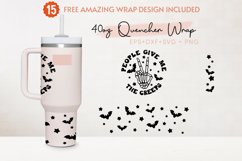 People Give Me The Creeps 40oz Quencher Tumbler, Halloween Product Image 2