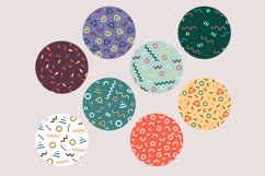 Abstract Digital Paper Set, 8 Digital Paper, JPG Patterns Product Image 2