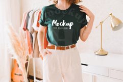 Forest 3001 Bella Canvas Mockup | Boho Model Mockup | Fall Product Image 1