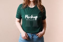 Forest 3001 Bella Canvas Tshirt Mockup | Model Mockup Product Image 1
