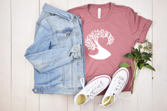 Tree heart SVG / Tree love paper cut / family tree Product Image 3