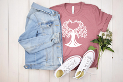 Tree heart SVG / Tree love paper cut / family tree Product Image 3