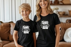 Bella Canvas 3001 Mommy and Me Mockup, Matching Shirts, Product Image 1